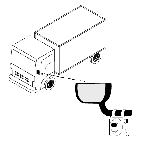auxcam truck wing mirror